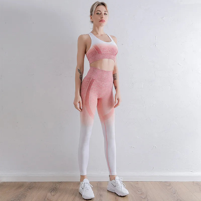 2 PCS SEAMLESS YOGA SUIT