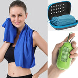 PORTABLE MINI SILICA GEL SET COLD TOWEL