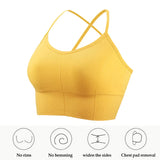 SEAMLESS OPEN BACK YOGA BRA